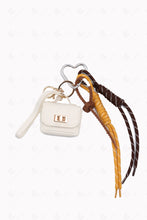 Load image into Gallery viewer, HANDBAG KEYCHAIN/BAG CHARM WHITE KEYCHAINS
