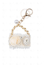 Load image into Gallery viewer, PURSE KEYCHAIN/BAG CHARM WHITE KEYCHAINS
