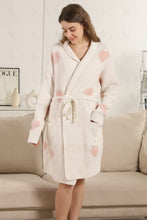 Load image into Gallery viewer, HEART PATTERN ROBE PINK APPAREL
