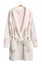 Load image into Gallery viewer, HEART PATTERN ROBE BEIGE APPAREL
