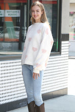 Load image into Gallery viewer, HEART PATTERN SWEATER APPAREL
