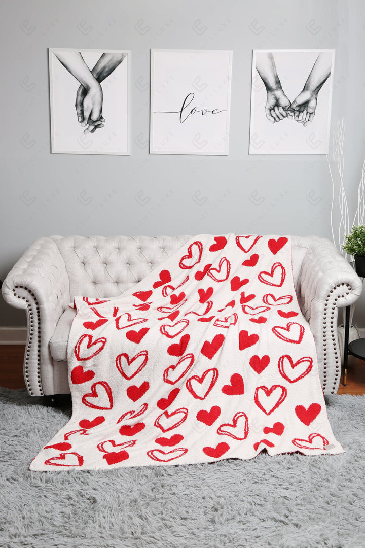 Jcl4325 Red Throw Blankets