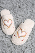 Load image into Gallery viewer, HOPE &amp; HEARTS PATTERN SLIPPERS 01 / M/L SLIPPERS/SLIDES
