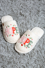 Load image into Gallery viewer, HOPE &amp; HEARTS PATTERN SLIPPERS 02 / M/L SLIPPERS/SLIDES
