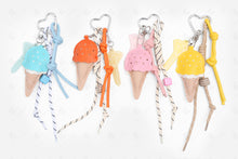 Load image into Gallery viewer, ICE CREAM KEYCHAIN/BAG CHARM KEYCHAINS
