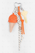 Load image into Gallery viewer, ICE CREAM KEYCHAIN/BAG CHARM ORANGE KEYCHAINS
