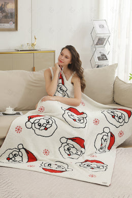 Jcl6016 Santa Throw Blankets