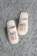 Load image into Gallery viewer, JOY &amp; ORNAMENT CHRISTMAS PATTERN SLIPPERS 03 / M/L SLIPPERS/SLIDES
