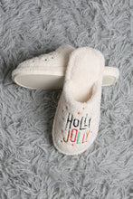 Load image into Gallery viewer, JOY &amp; ORNAMENT CHRISTMAS PATTERN SLIPPERS SLIPPERS/SLIDES
