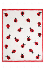 Load image into Gallery viewer, LADYBUG PATTERN THROW BLANKET RED THROW BLANKETS
