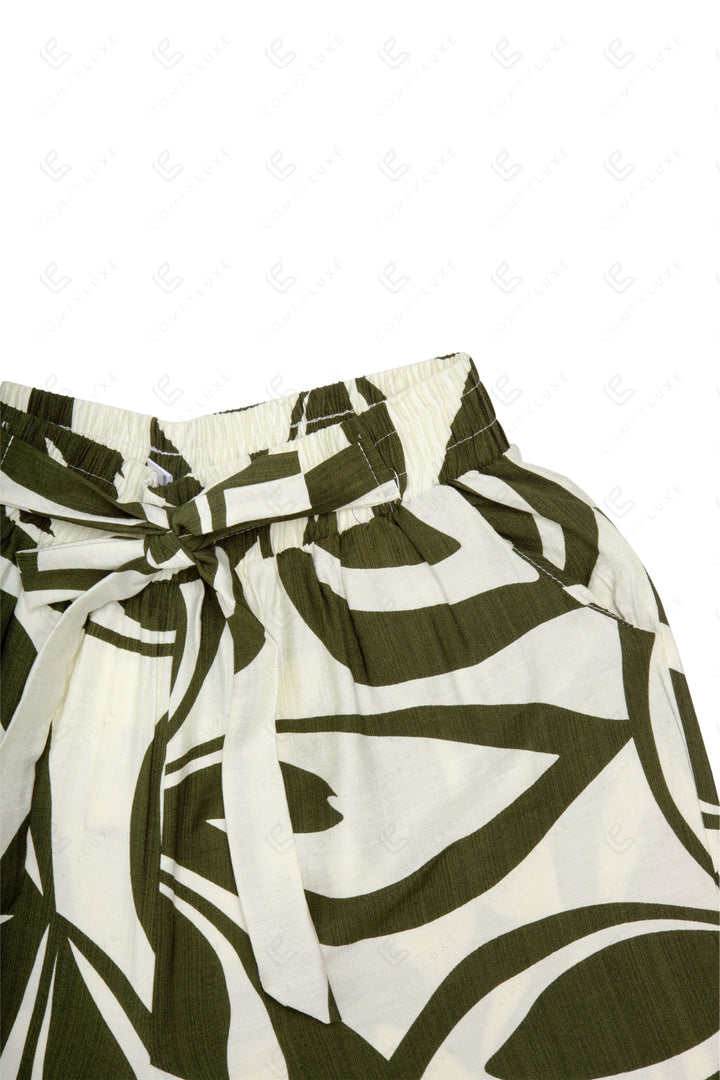 LEAF PATTERN PANTS APPAREL