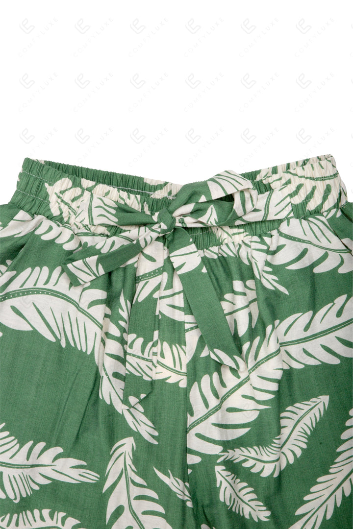 LEAF PATTERN PANTS APPAREL