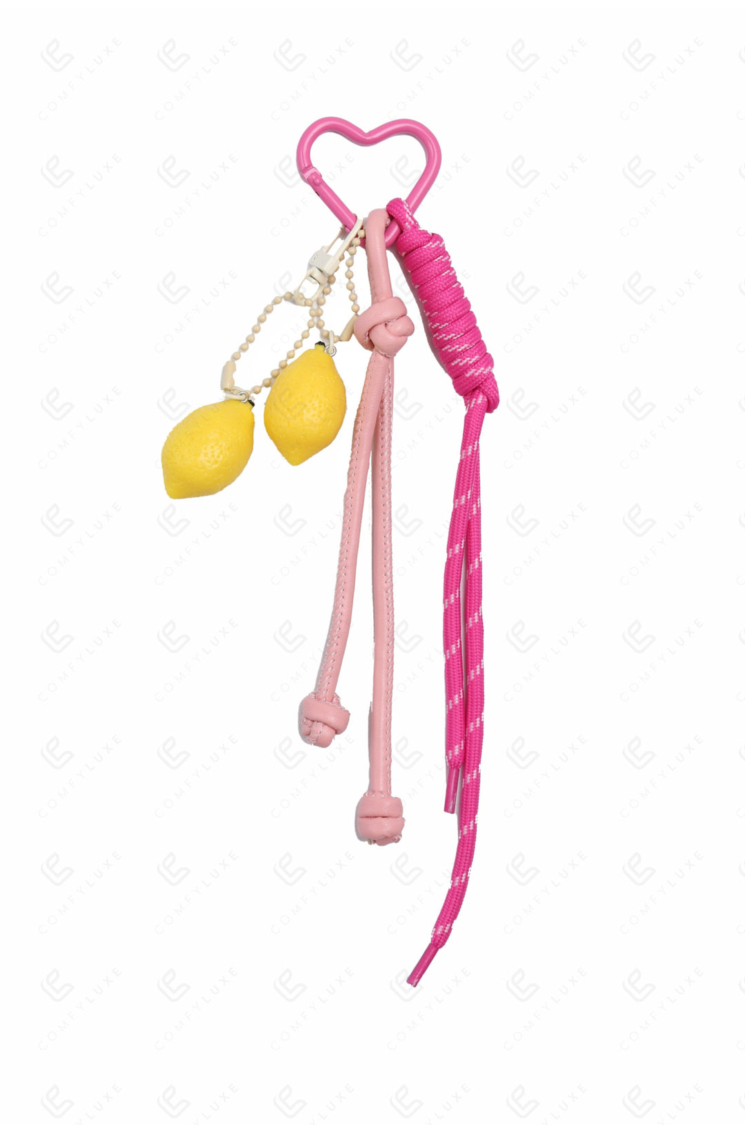 LEMON KEYCHAIN/BAG CHARM PINK KEYCHAINS