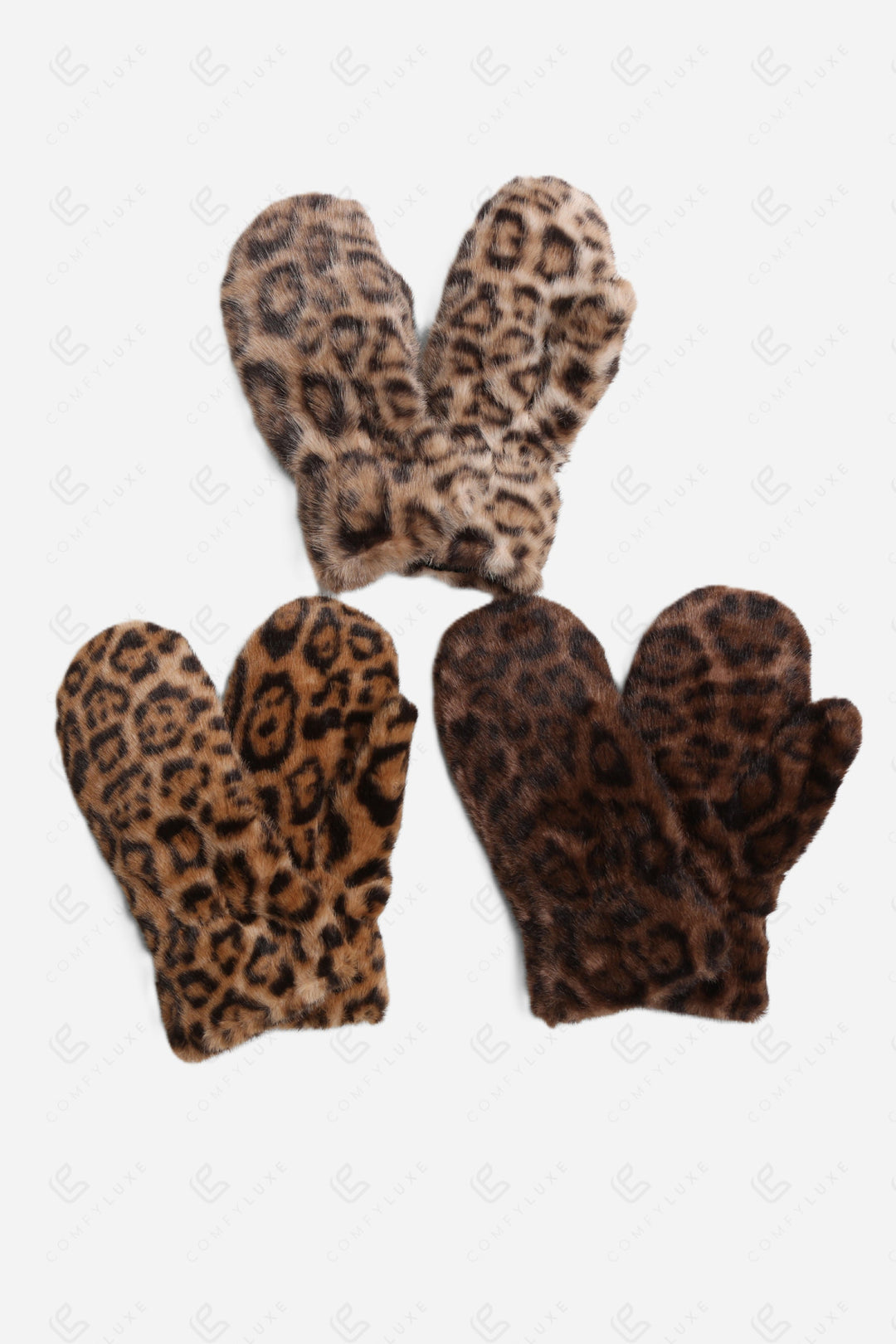 LEOPARD PATTERN MITTENS GLOVES