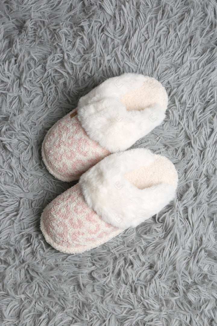 LEOPARD PATTERN MULE SLIPPERS SLIPPERS/SLIDES