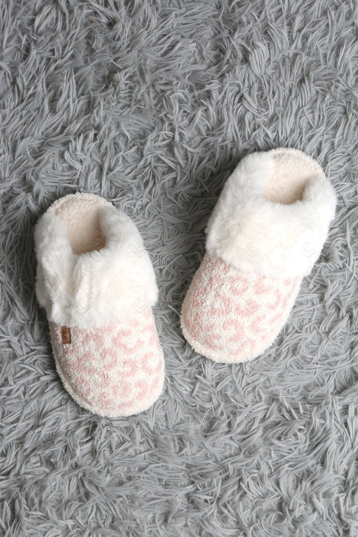 LEOPARD PATTERN MULE SLIPPERS SLIPPERS/SLIDES