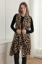Load image into Gallery viewer, LEOPARD PATTERN SCARF BROWN SCARVES
