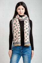 Load image into Gallery viewer, LEOPARD PATTERN SCARF PINK SCARVES
