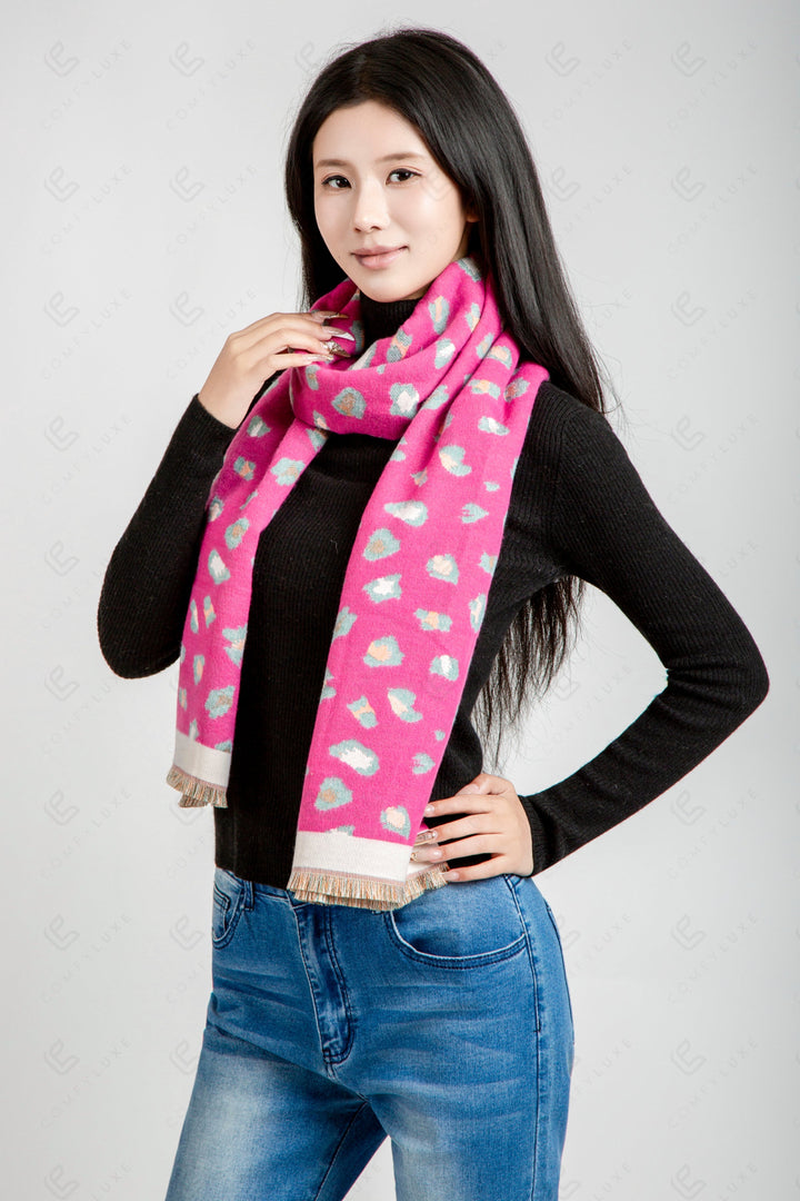 LEOPARD PATTERN SCARF SCARVES