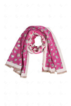 Load image into Gallery viewer, LEOPARD PATTERN SCARF FUCHSIA SCARVES
