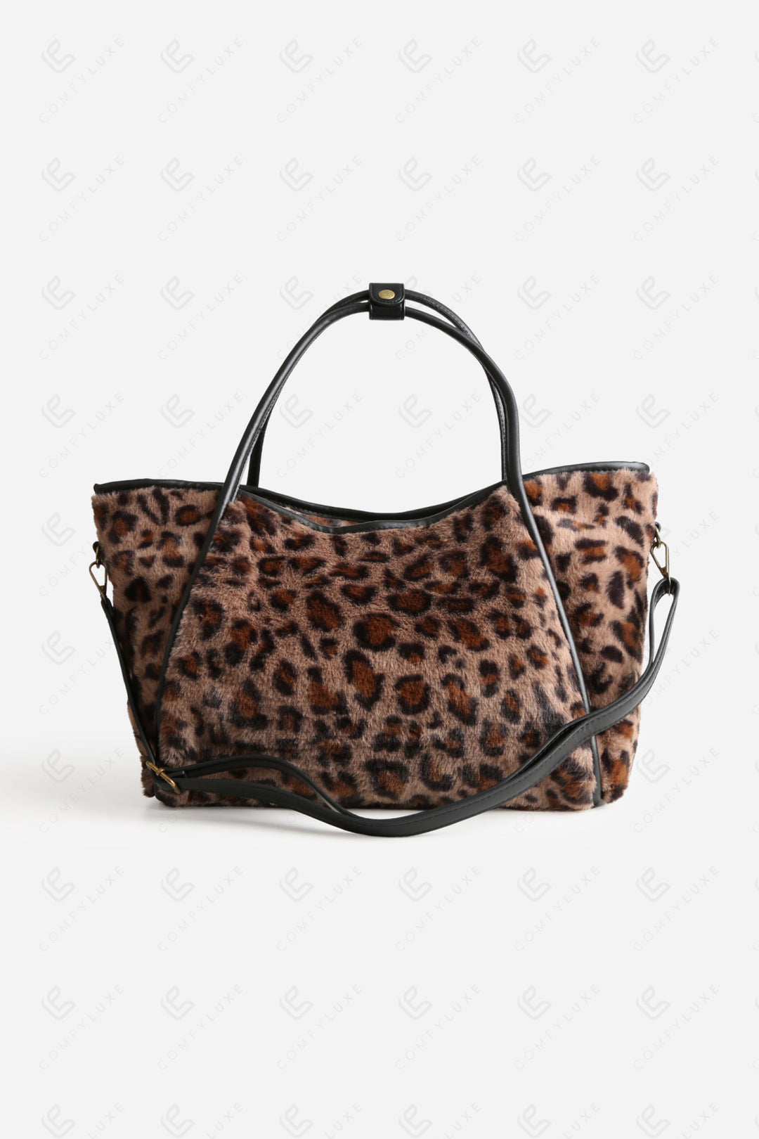 LEOPARD PATTERN TOTE BAG TAUPE BAGS