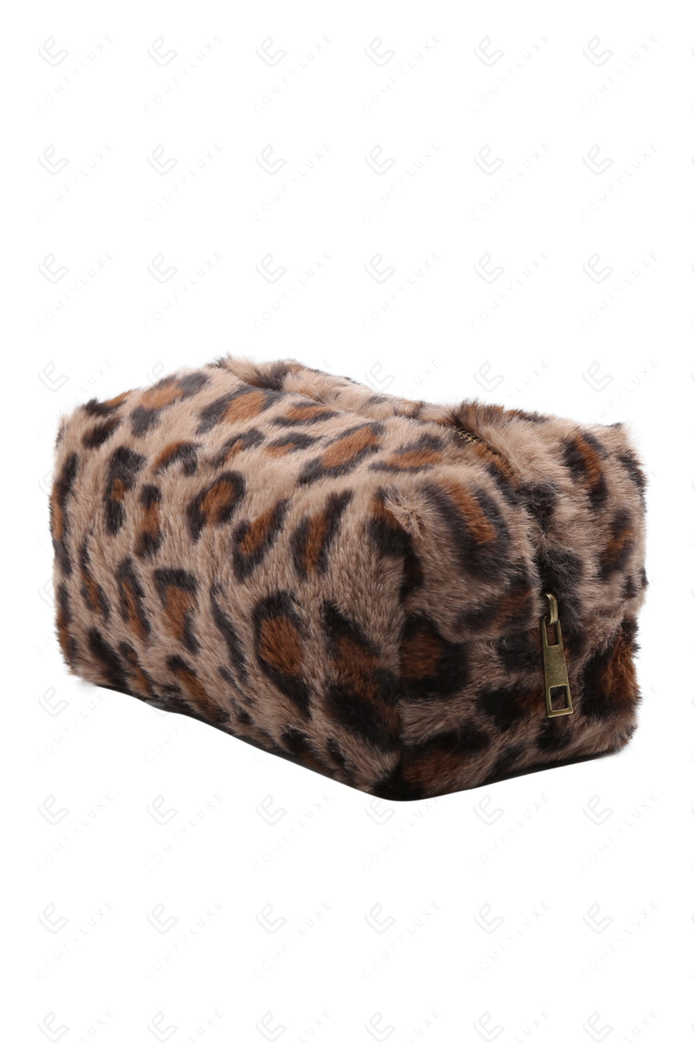 LEOPARD PATTERN TRAVEL POUCH TAUPE BAGS