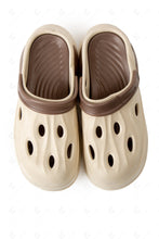 Load image into Gallery viewer, MEN’S DUAL COLOR CLOGS CAMEL SLIPPERS/SLIDES
