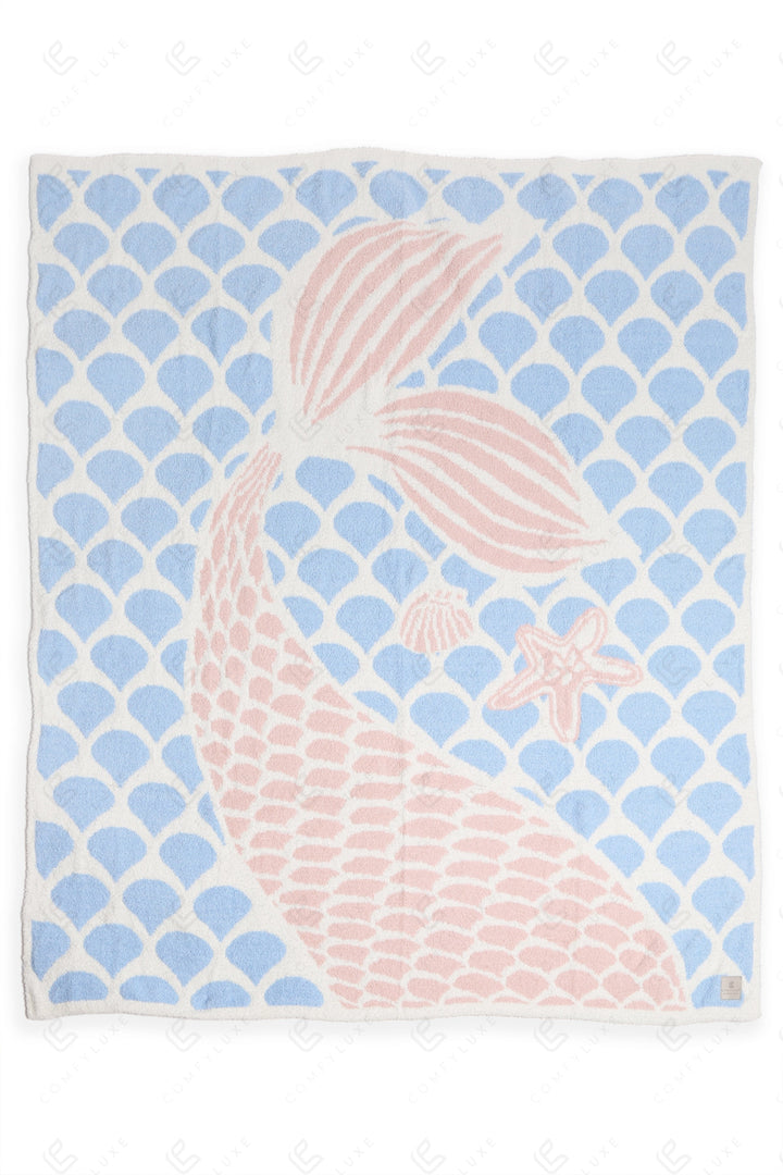 Jcl6028 Mermaid Throw Blankets