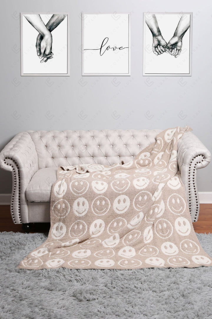 Jcl4303 Beige Throw Blankets