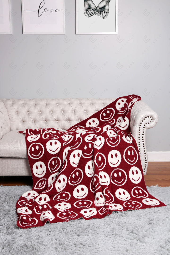Jcl4303 Burgundy Throw Blankets