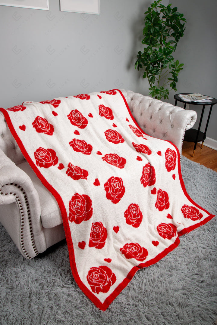 MIXED HEART PATTERN THROW BLANKET THROW BLANKETS