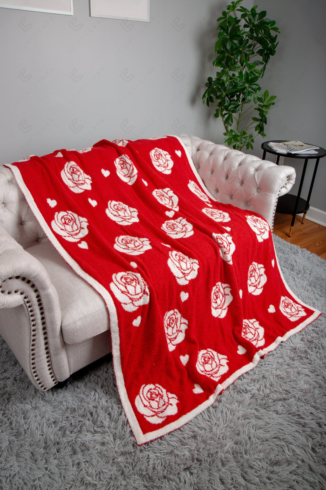MIXED HEART PATTERN THROW BLANKET THROW BLANKETS
