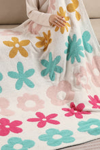 Load image into Gallery viewer, MULTI-COLORED FLORAL PATTERN THROW BLANKET MULTI THROW BLANKETS
