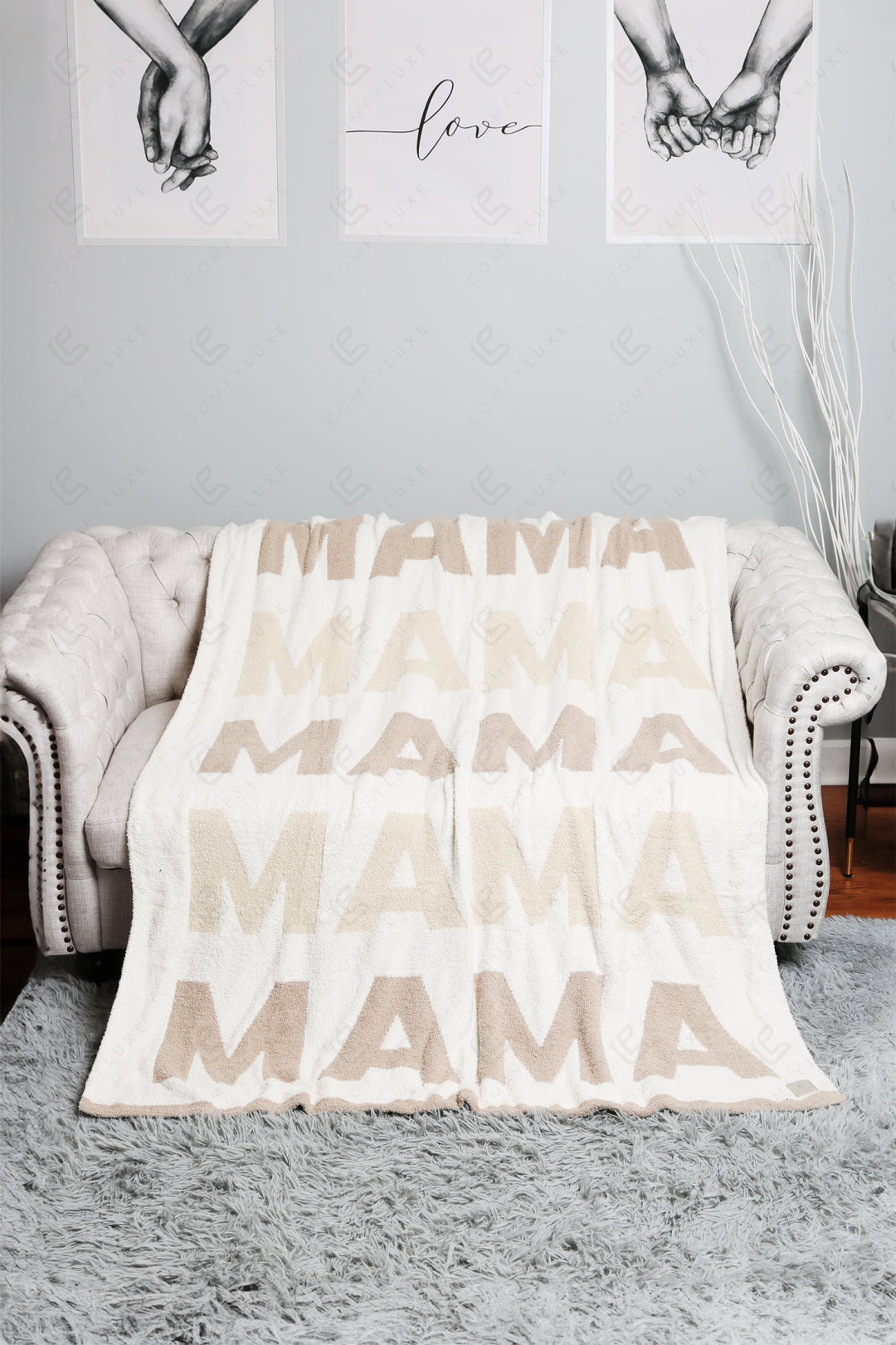 Jcl6049 Beige Throw Blankets