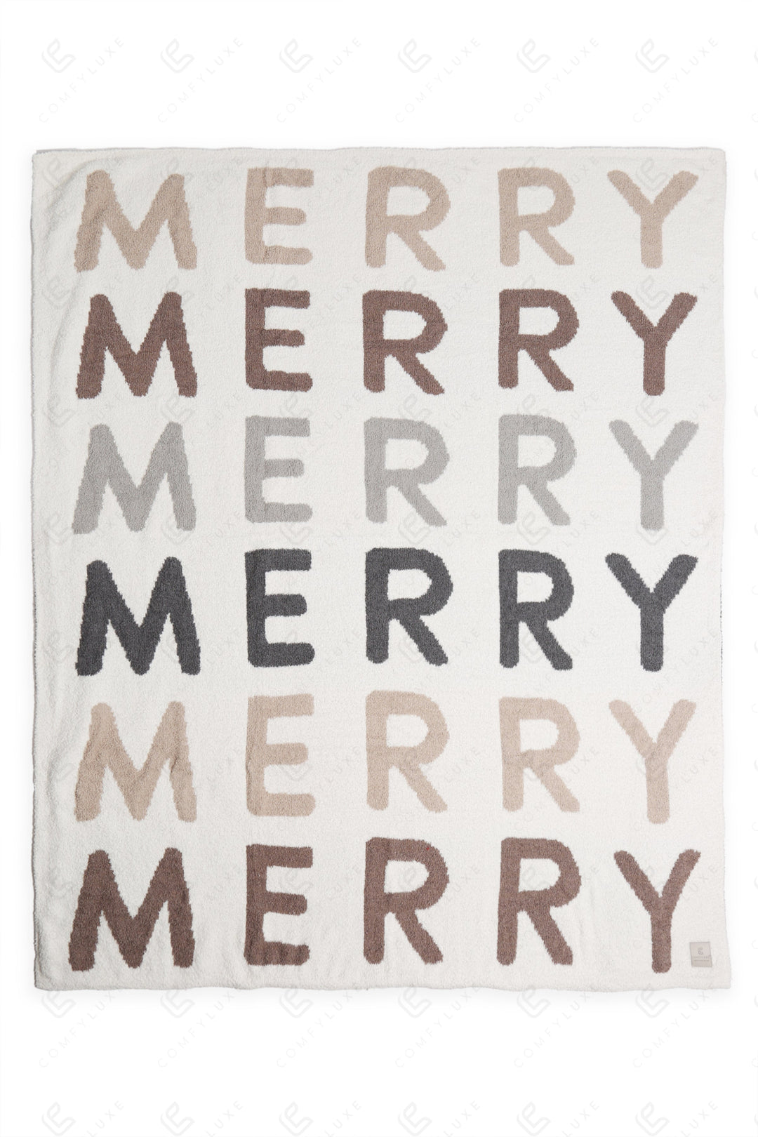 MULTI-COLORED MERRY PATTERN THROW BLANKET MULTI THROW BLANKETS