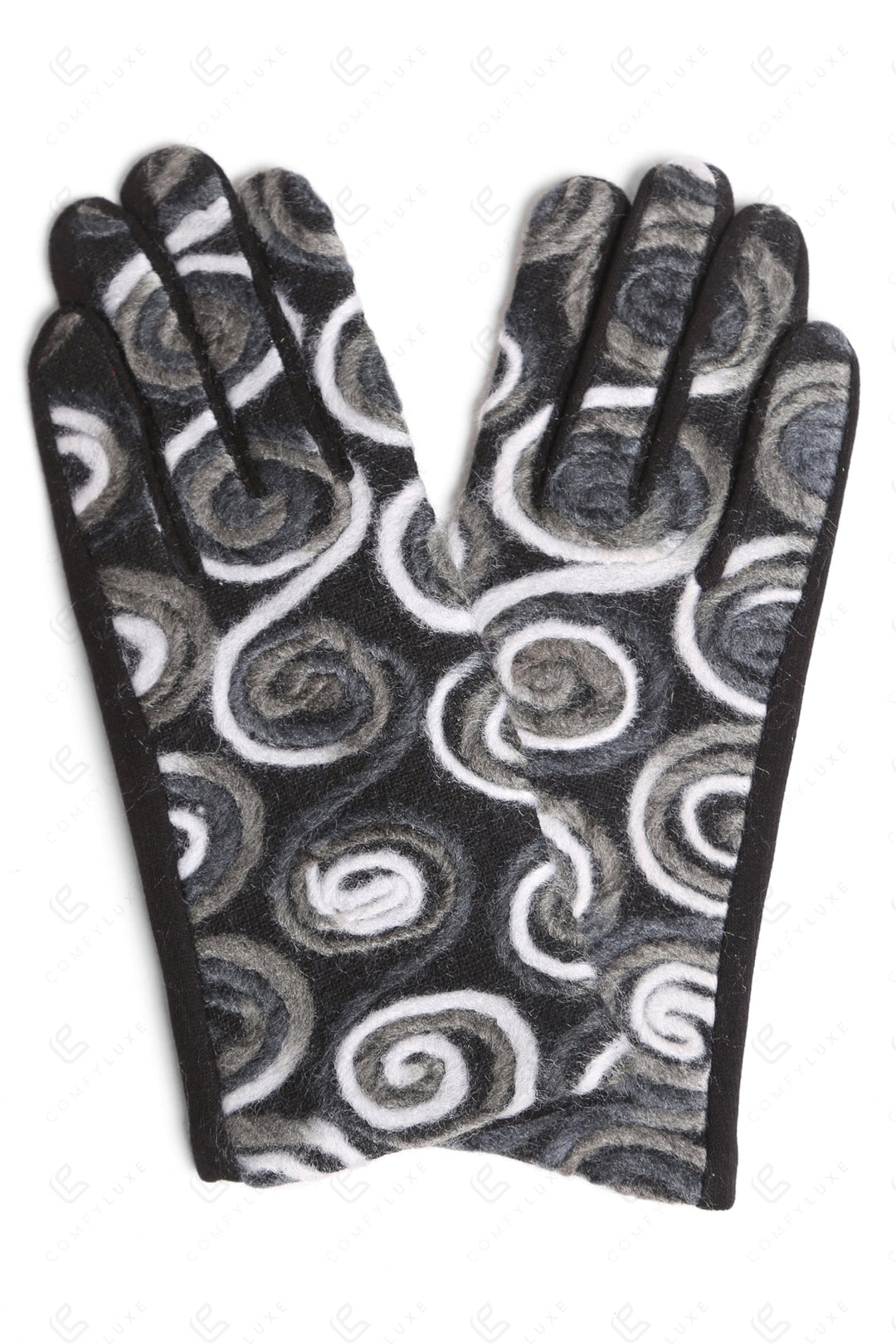 MULTI-COLORED SWIRL PATTERN GLOVES GLOVES