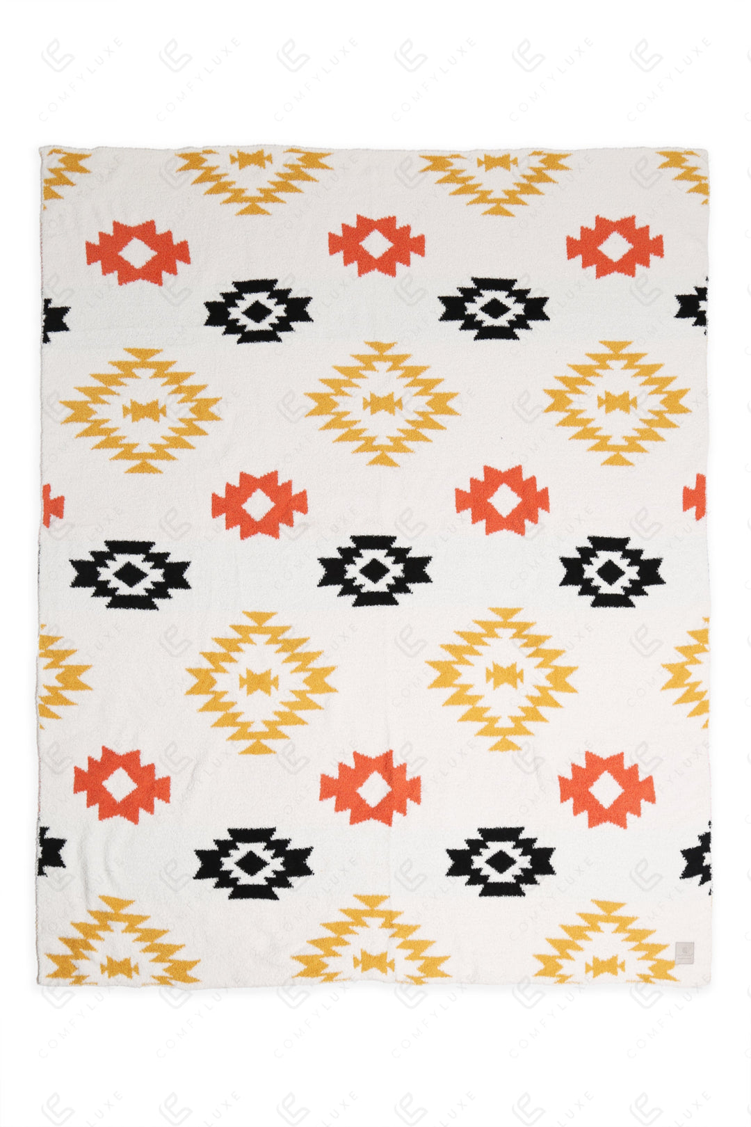 MULTI-COLORED TRIBAL PATTERN THROW BLANKET 02 THROW BLANKETS
