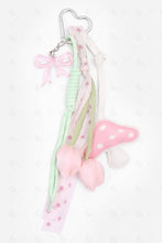 Load image into Gallery viewer, MUSHROOM &amp; TULIP KEYCHAIN/BAG CHARM PINK KEYCHAINS
