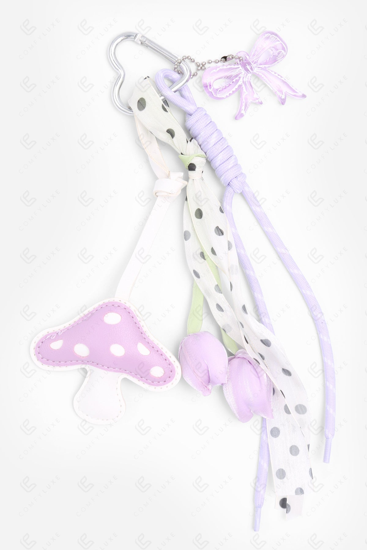 MUSHROOM & TULIP KEYCHAIN/BAG CHARM PURPLE KEYCHAINS