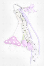 Load image into Gallery viewer, MUSHROOM &amp; TULIP KEYCHAIN/BAG CHARM PURPLE KEYCHAINS
