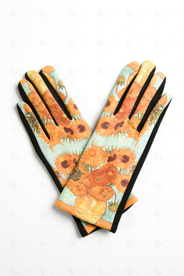 PAINTING-INSPIRED PATTERN GLOVES GLOVES