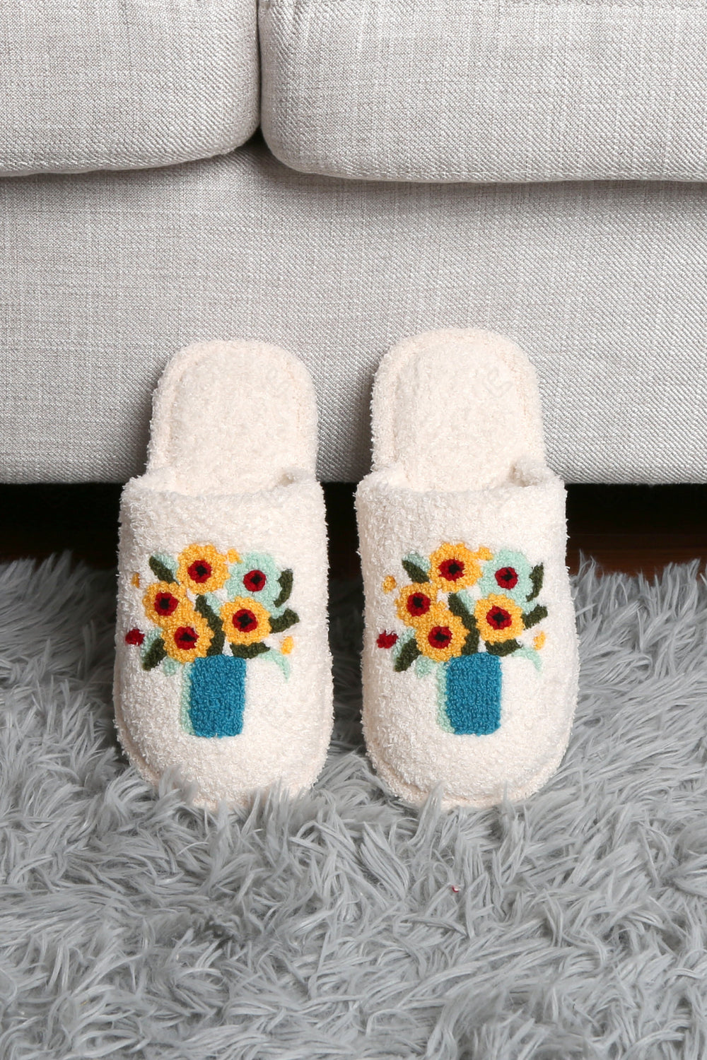 PAINTING INSPIRED PATTERN SLIPPERS SLIPPERS/SLIDES
