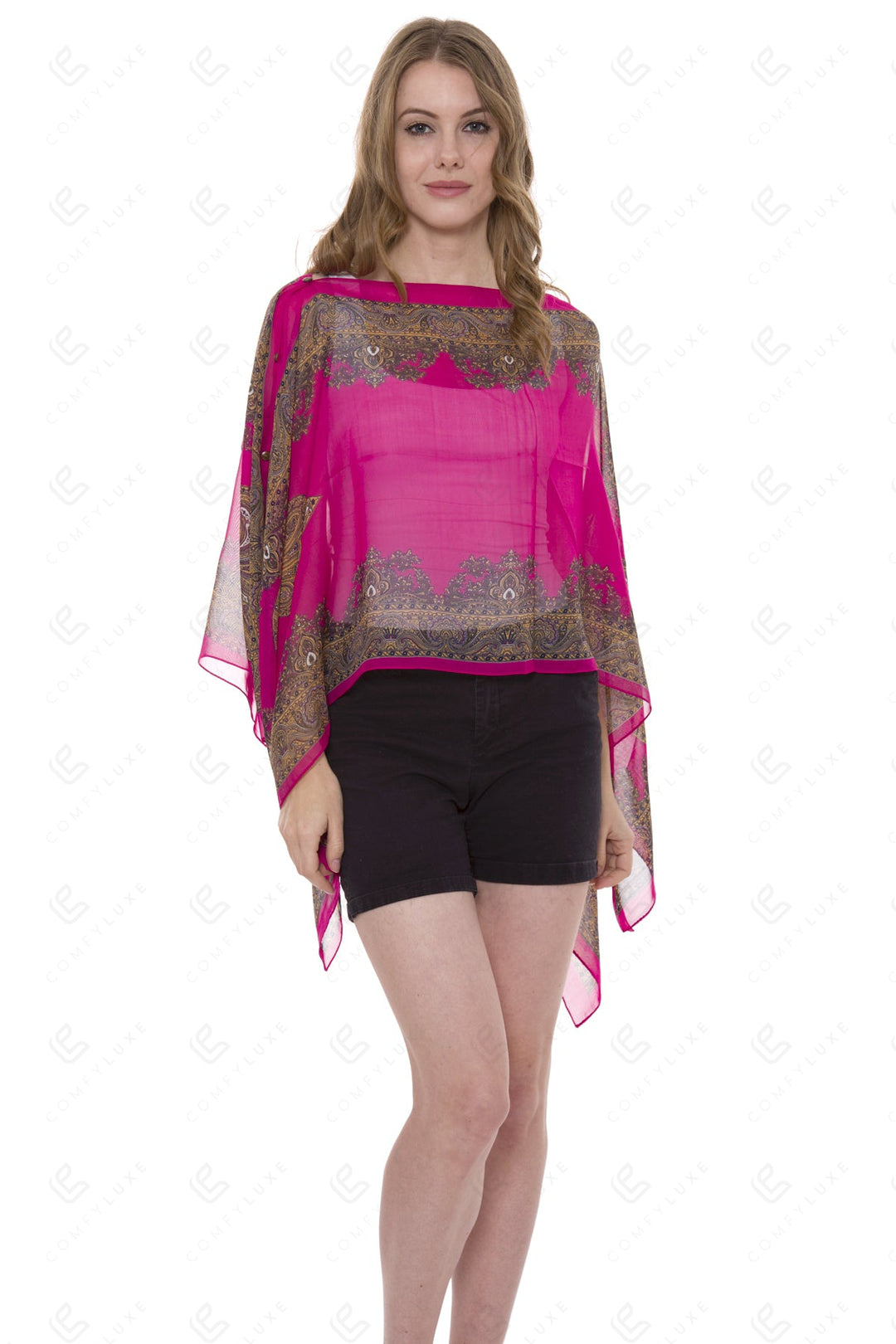 PAISLEY PATTERN COVER-UP/PONCHO APPAREL