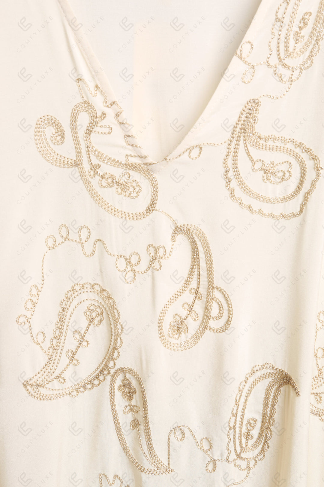 PAISLEY PATTERN COVER-UP PONCHO APPAREL