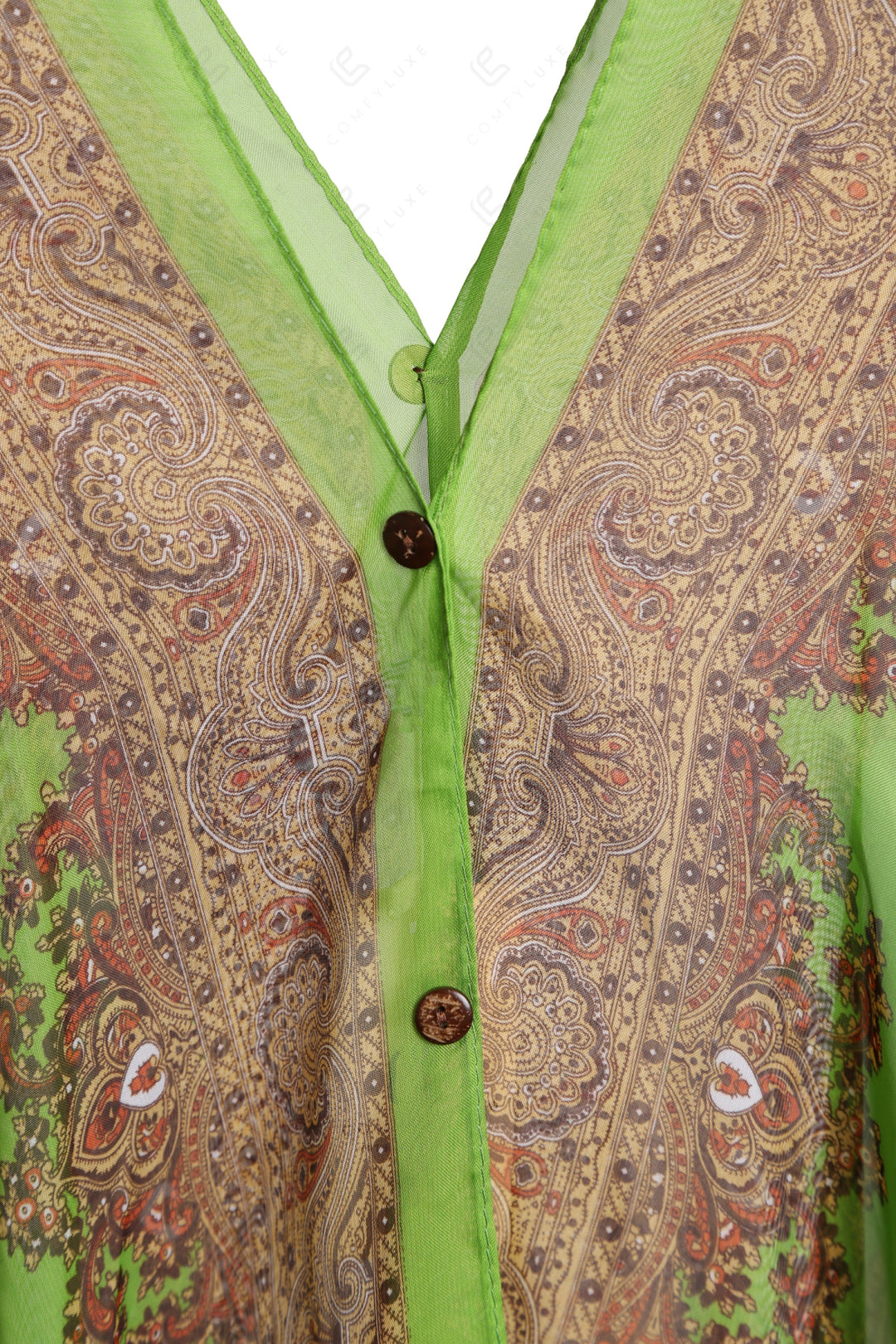 PAISLEY PATTERN COVER-UP PONCHO APPAREL