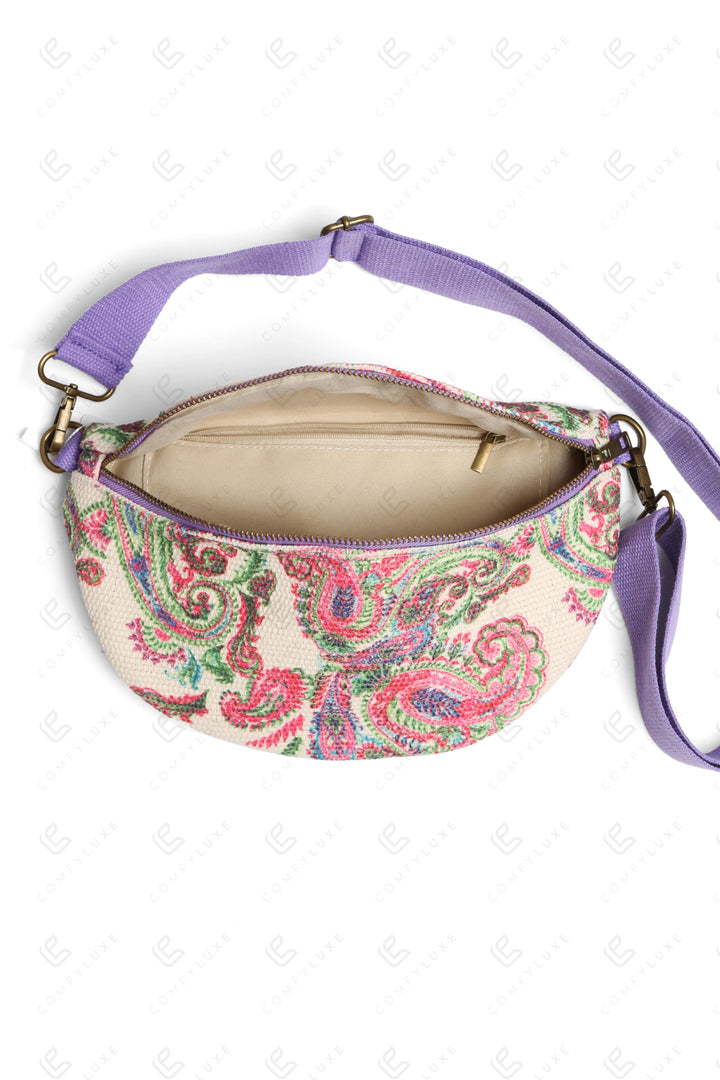 PATTERENED CROSSBODY SLING BAG BAGS