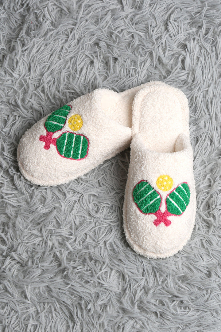 PICKLEBALL PATTERN SLIPPERS SLIPPERS/SLIDES