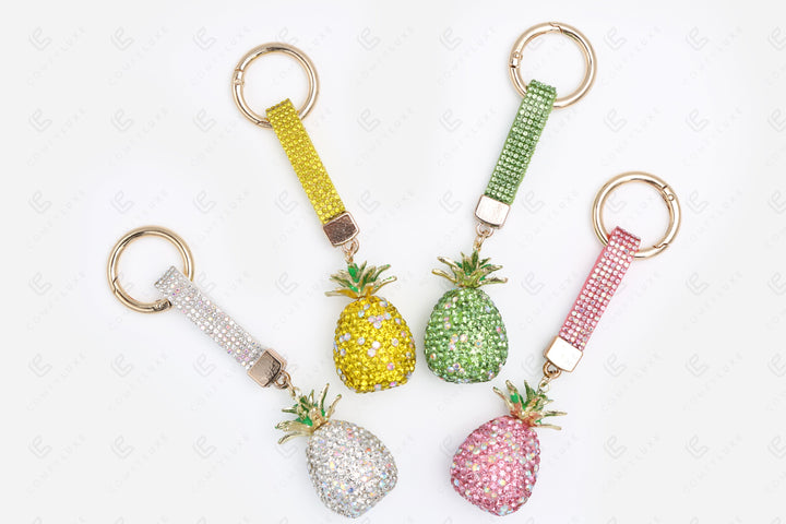 PINEAPPLE KEYCHAIN/BAG CHARM KEYCHAINS