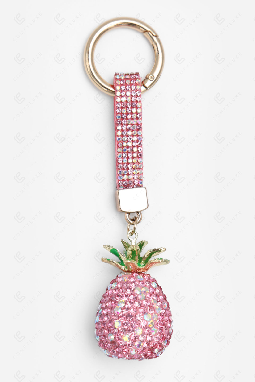 PINEAPPLE KEYCHAIN/BAG CHARM PINK KEYCHAINS