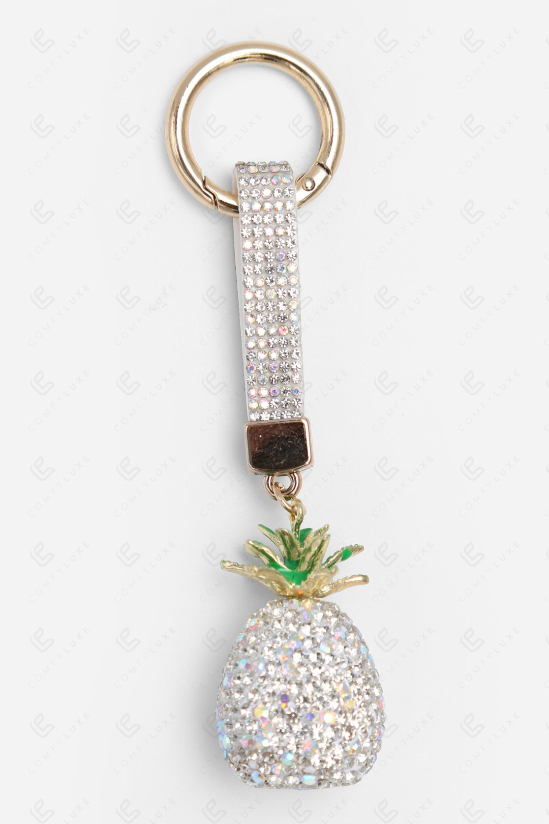 PINEAPPLE KEYCHAIN/BAG CHARM WHITE KEYCHAINS